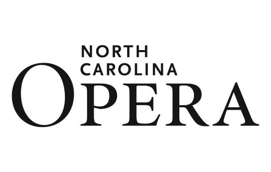 NC Opera logo shown in black text on a white background