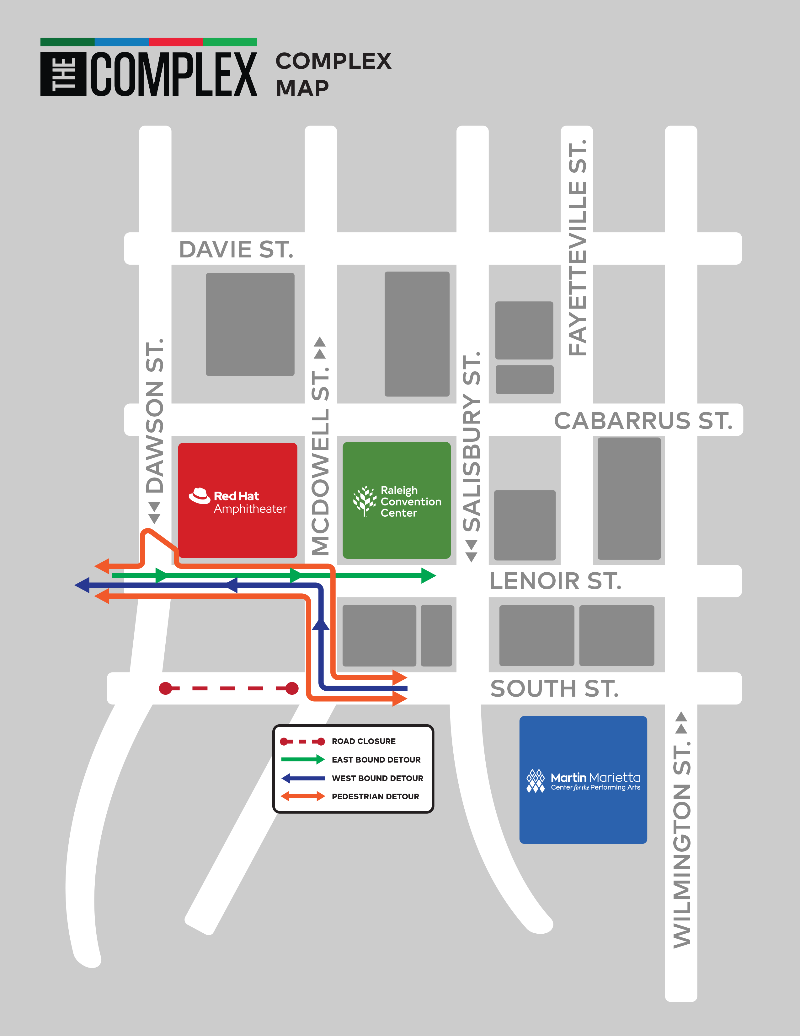 Downtown Raleigh Map