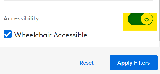 an icon that says accessible