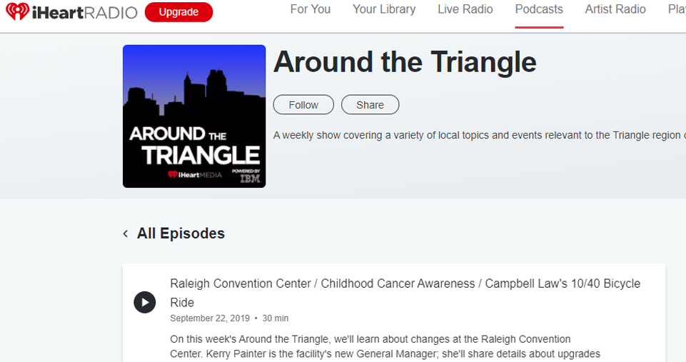 iHeart Media Around the Triangle Podcast