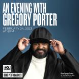 a photo of Gregory Porter wearing a hat and black jacket 