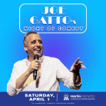 an image of Joe Gatto the text above his photo reads Joe Gatto a night of comedy