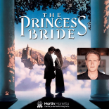 The Princess Bride: An Inconceivable Evening with Cary Elwes promotional image with Princess Bride characters kissing silhouette