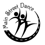 Main Street Dance logo in black and white