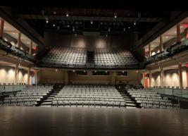 A photo of the seats in A.J. Fletcher Opera Theater